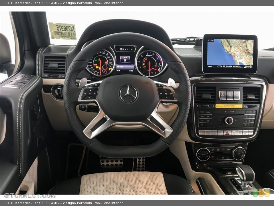 designo Porcelain Two-Tone Interior Steering Wheel for the 2018 Mercedes-Benz G 63 AMG #127458536