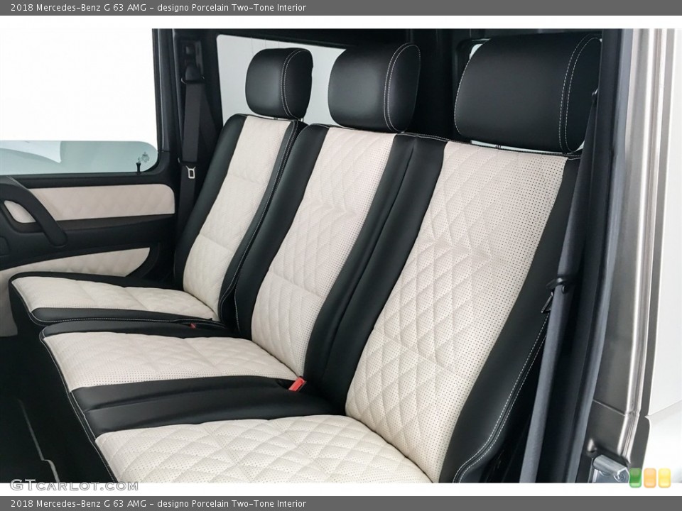 designo Porcelain Two-Tone Interior Rear Seat for the 2018 Mercedes-Benz G 63 AMG #127458695