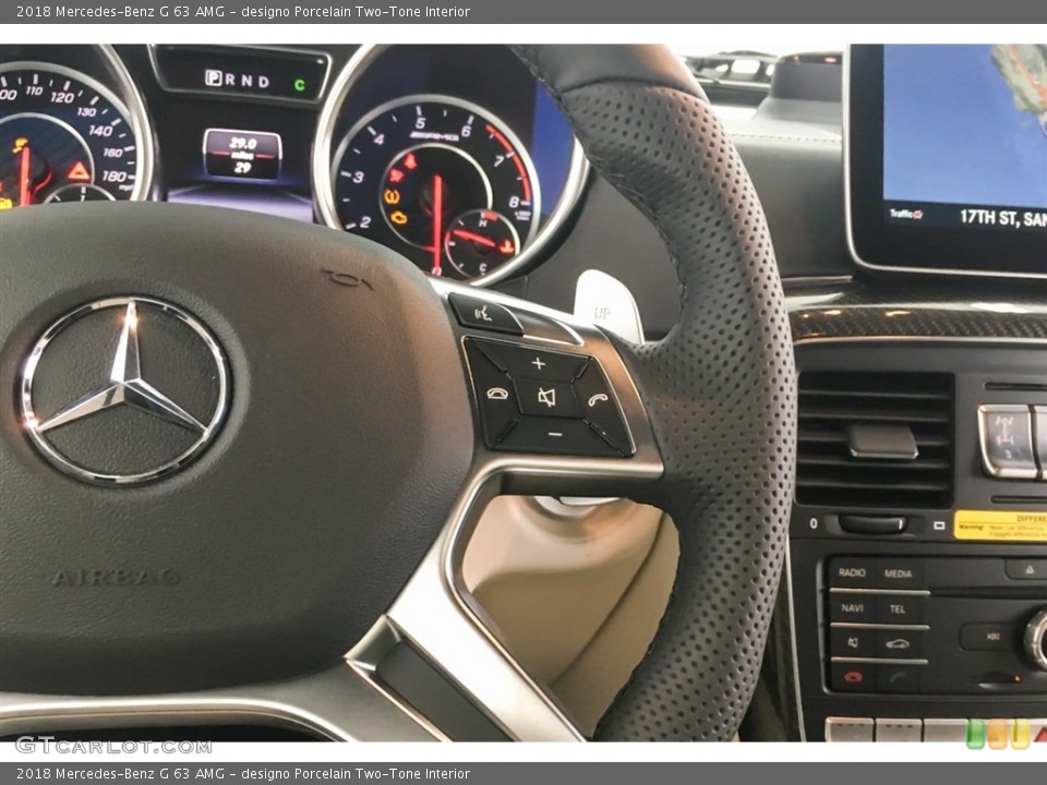 designo Porcelain Two-Tone Interior Steering Wheel for the 2018 Mercedes-Benz G 63 AMG #127458722
