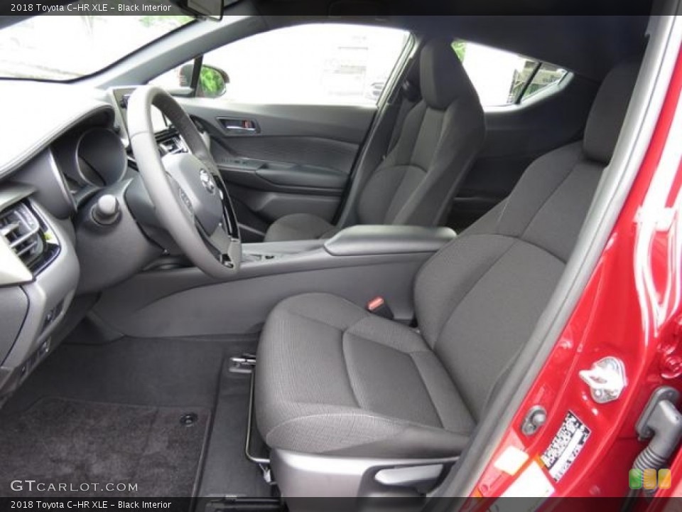 Black Interior Front Seat for the 2018 Toyota C-HR XLE #127469202