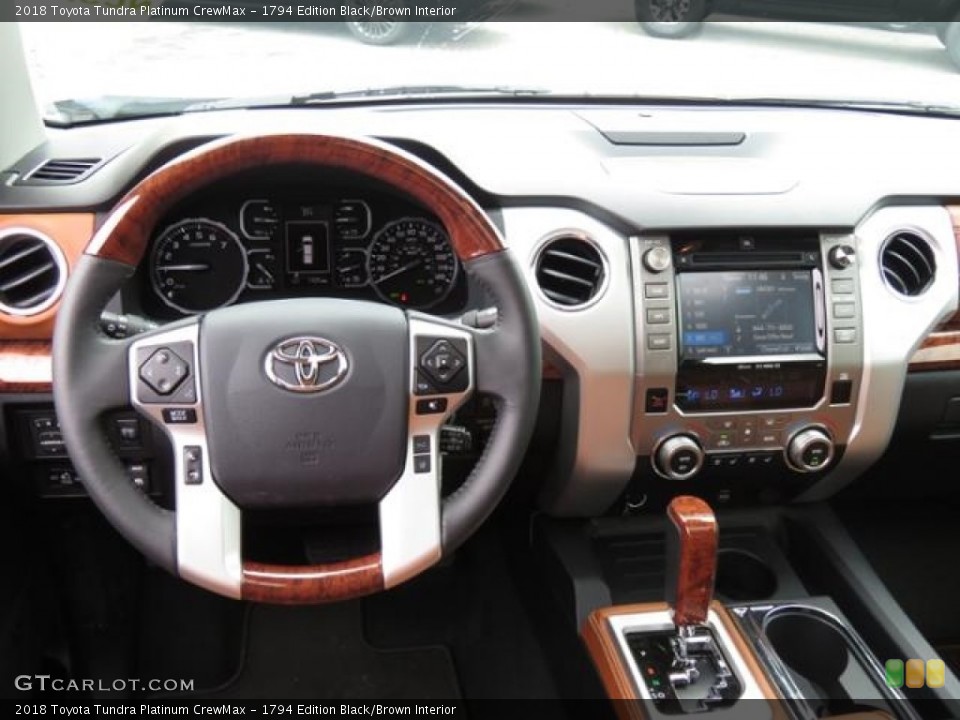 1794 Edition Black/Brown Interior Dashboard for the 2018 Toyota Tundra Platinum CrewMax #127470501