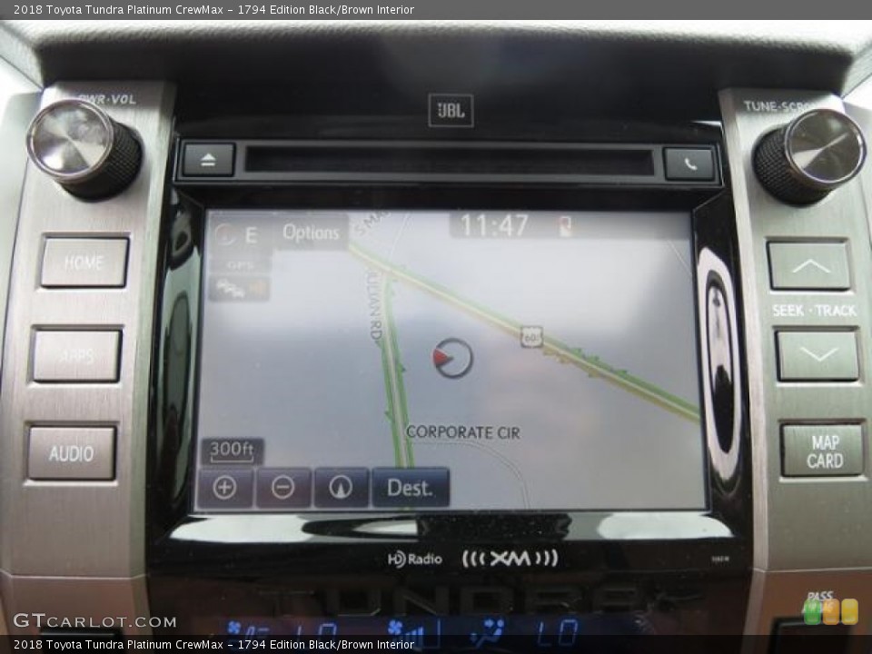 1794 Edition Black/Brown Interior Navigation for the 2018 Toyota Tundra Platinum CrewMax #127470789