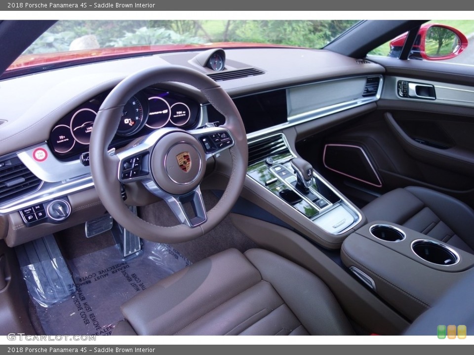 Saddle Brown Interior Photo for the 2018 Porsche Panamera 4S #127486774