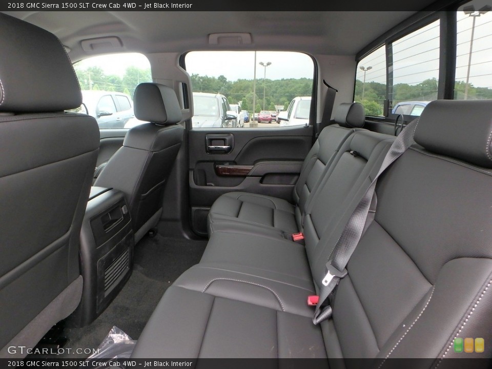 Jet Black Interior Rear Seat for the 2018 GMC Sierra 1500 SLT Crew Cab 4WD #127487669