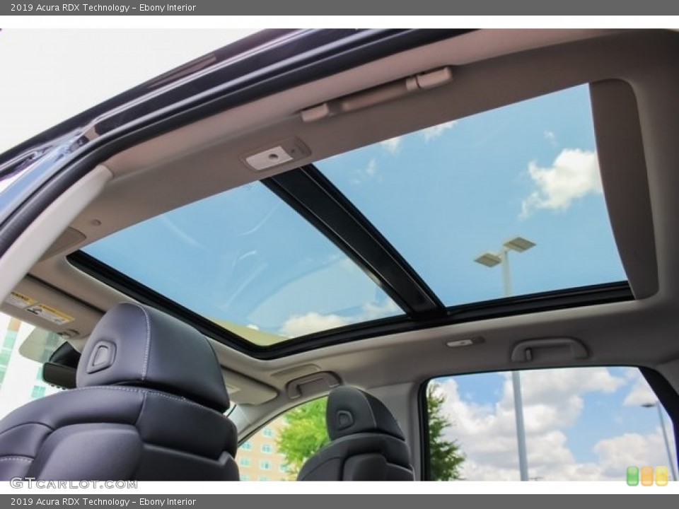 Ebony Interior Sunroof for the 2019 Acura RDX Technology #127493951
