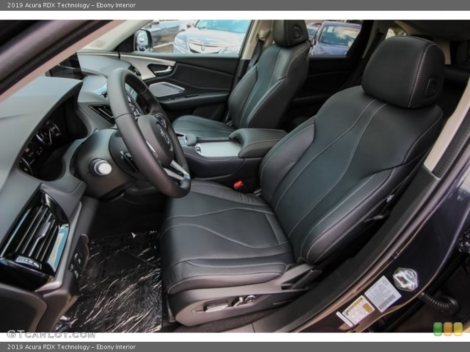 Ebony Interior Front Seat for the 2019 Acura RDX Technology #127493969