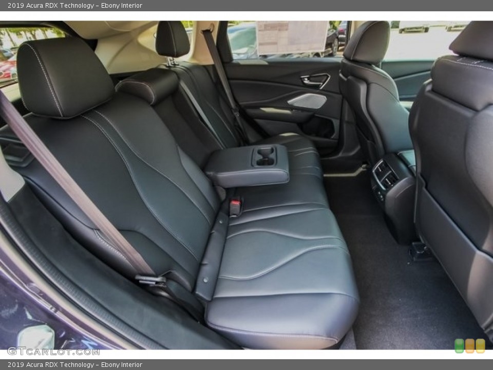 Ebony Interior Rear Seat for the 2019 Acura RDX Technology #127494128