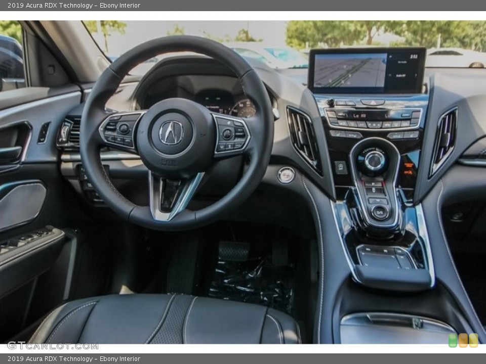 Ebony Interior Dashboard for the 2019 Acura RDX Technology #127494212