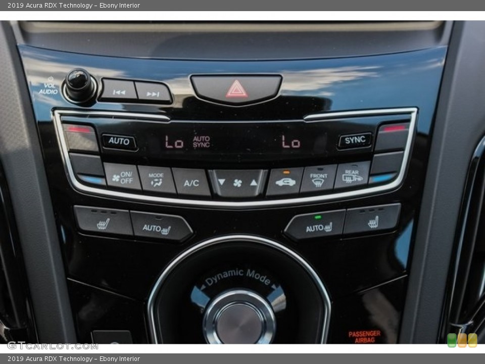 Ebony Interior Controls for the 2019 Acura RDX Technology #127494293