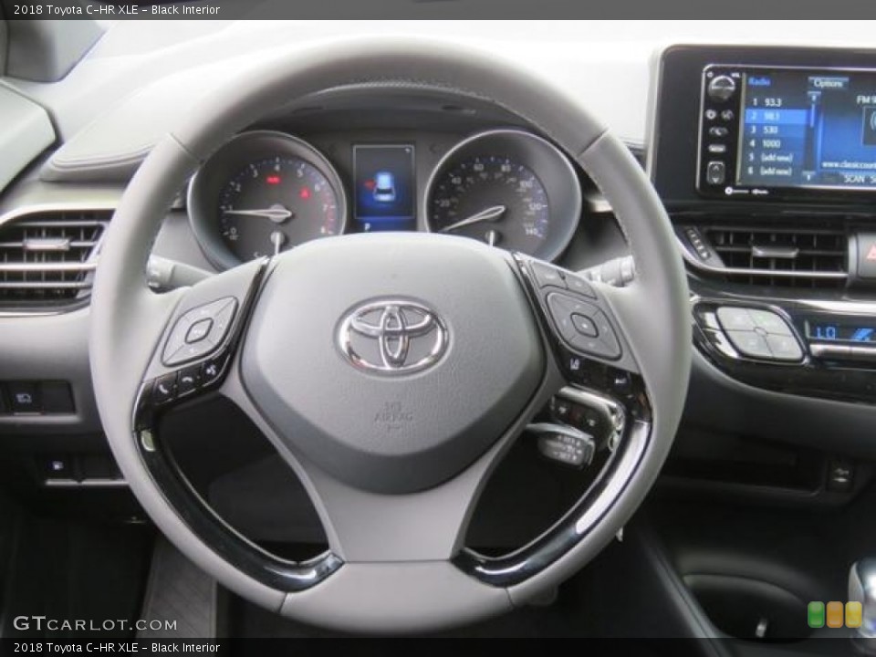 Black Interior Steering Wheel for the 2018 Toyota C-HR XLE #127503551