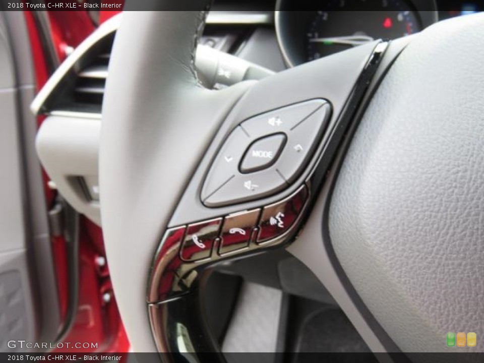 Black Interior Controls for the 2018 Toyota C-HR XLE #127504952