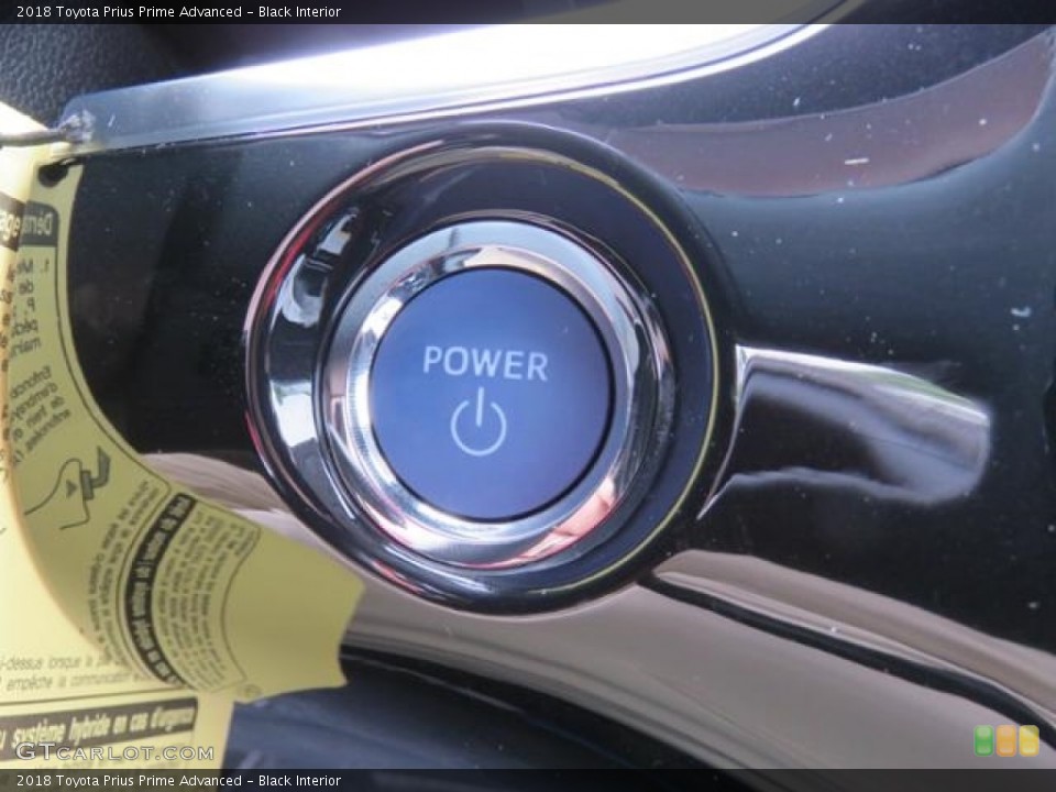 Black Interior Controls for the 2018 Toyota Prius Prime Advanced #127505303