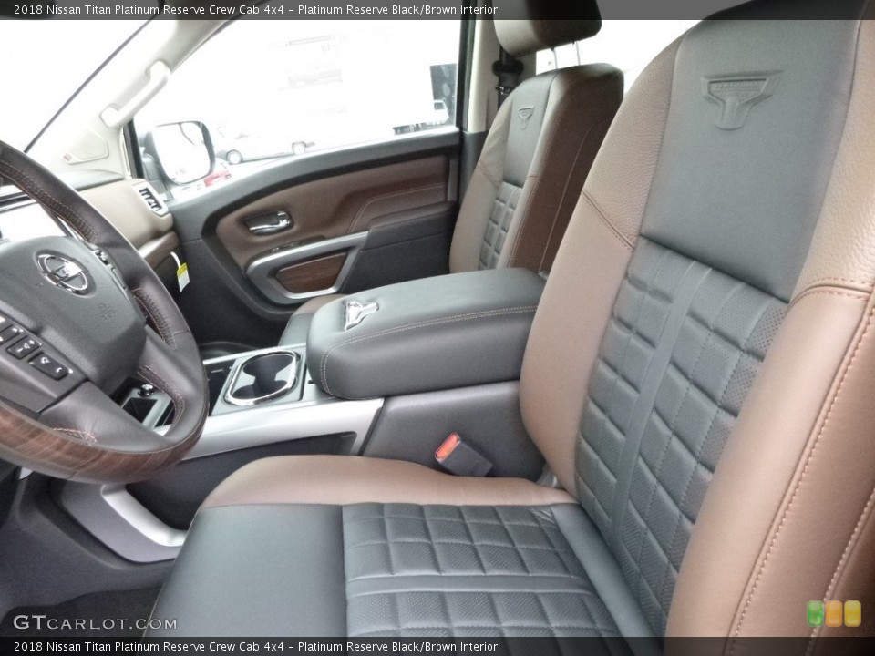 Platinum Reserve Black/Brown Interior Photo for the 2018 Nissan Titan Platinum Reserve Crew Cab 4x4 #127510847