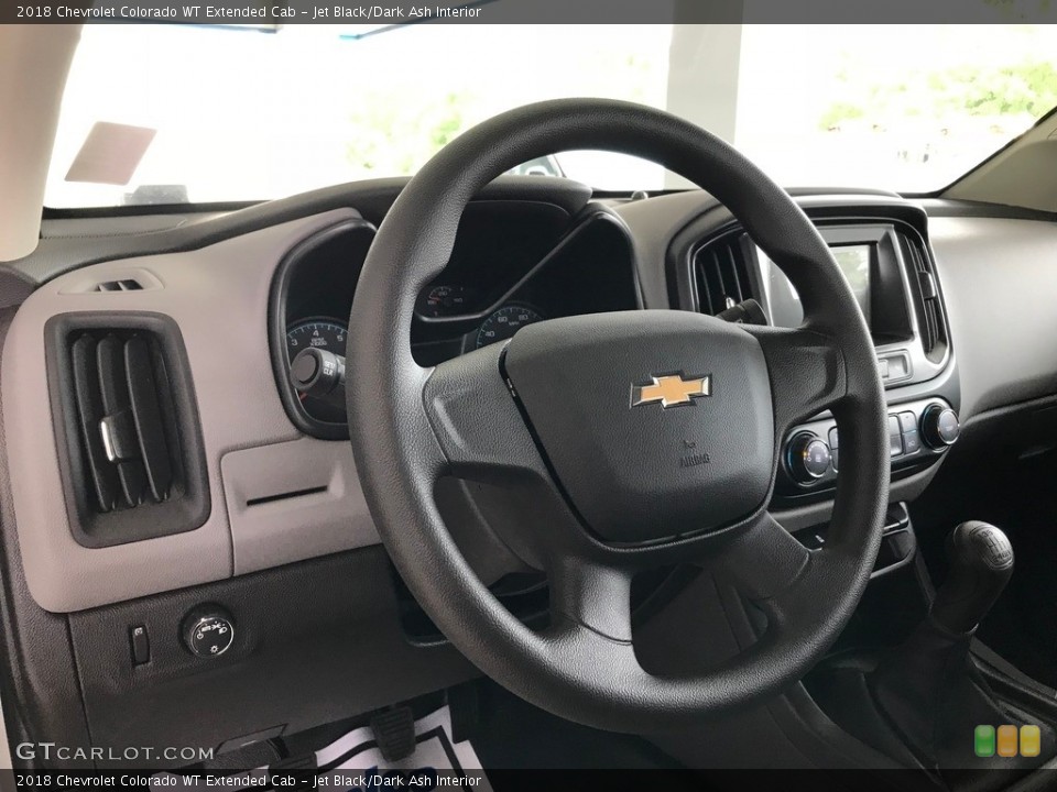 Jet Black/Dark Ash Interior Steering Wheel for the 2018 Chevrolet Colorado WT Extended Cab #127514288