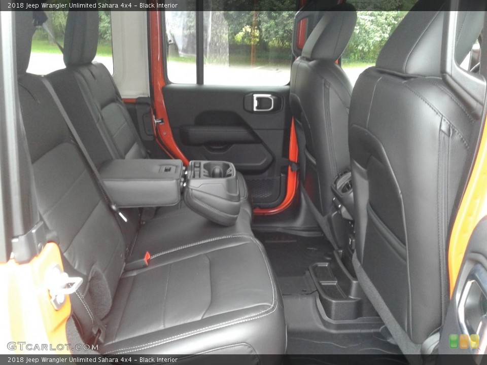 Black Interior Rear Seat for the 2018 Jeep Wrangler Unlimited Sahara 4x4 #127514570