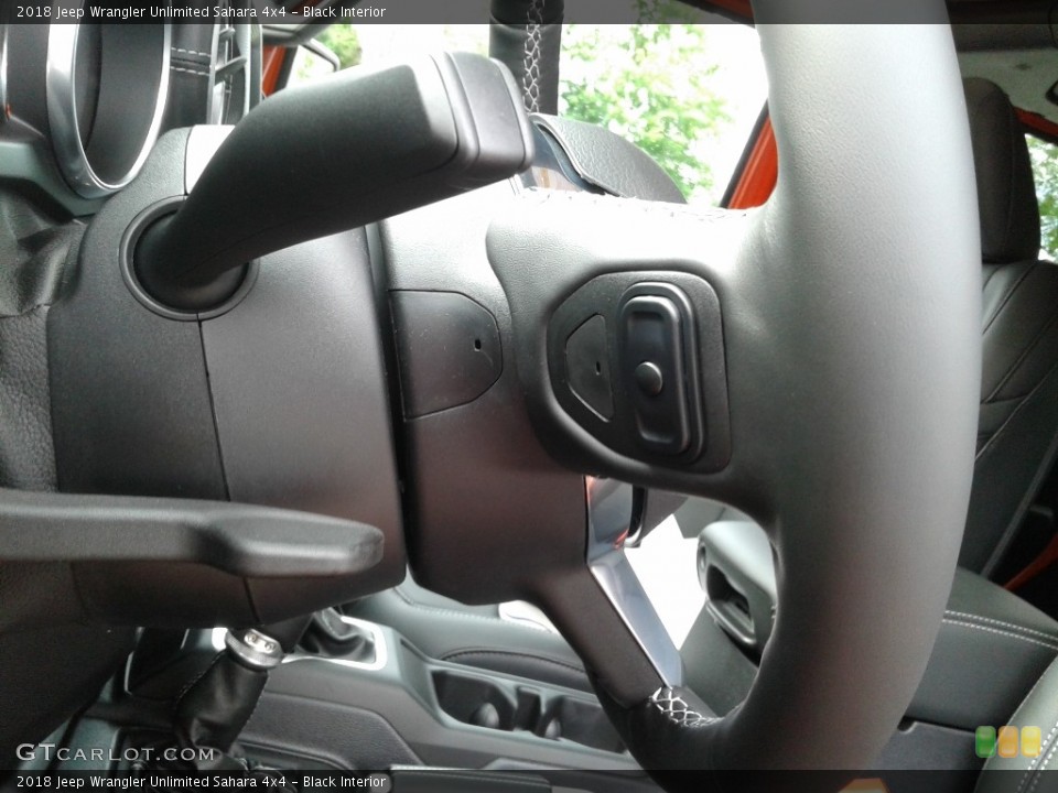 Black Interior Controls for the 2018 Jeep Wrangler Unlimited Sahara 4x4 #127514621
