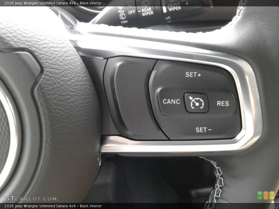 Black Interior Controls for the 2018 Jeep Wrangler Unlimited Sahara 4x4 #127514663