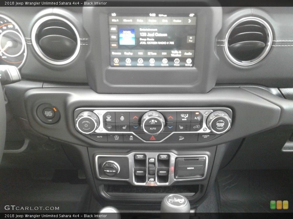 Black Interior Controls for the 2018 Jeep Wrangler Unlimited Sahara 4x4 #127514711