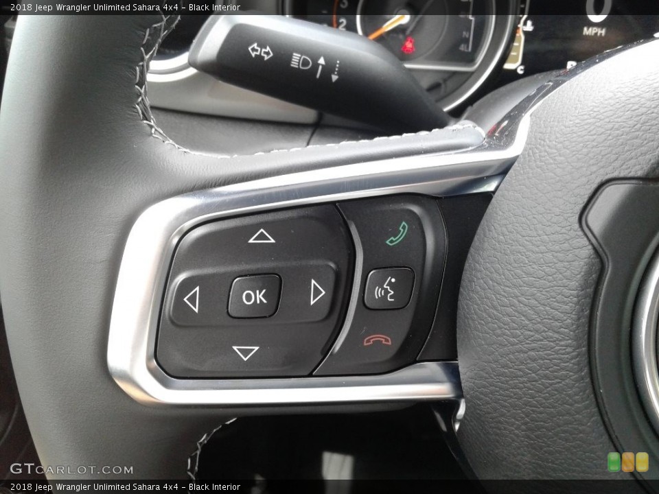Black Interior Controls for the 2018 Jeep Wrangler Unlimited Sahara 4x4 #127515380
