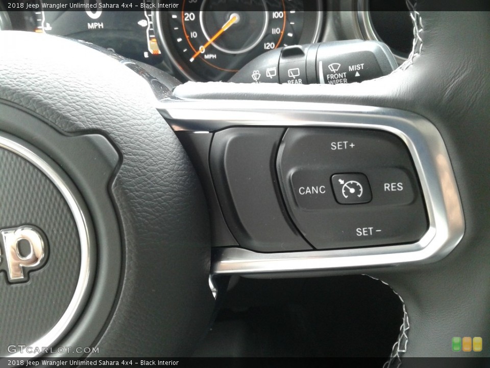 Black Interior Controls for the 2018 Jeep Wrangler Unlimited Sahara 4x4 #127515398