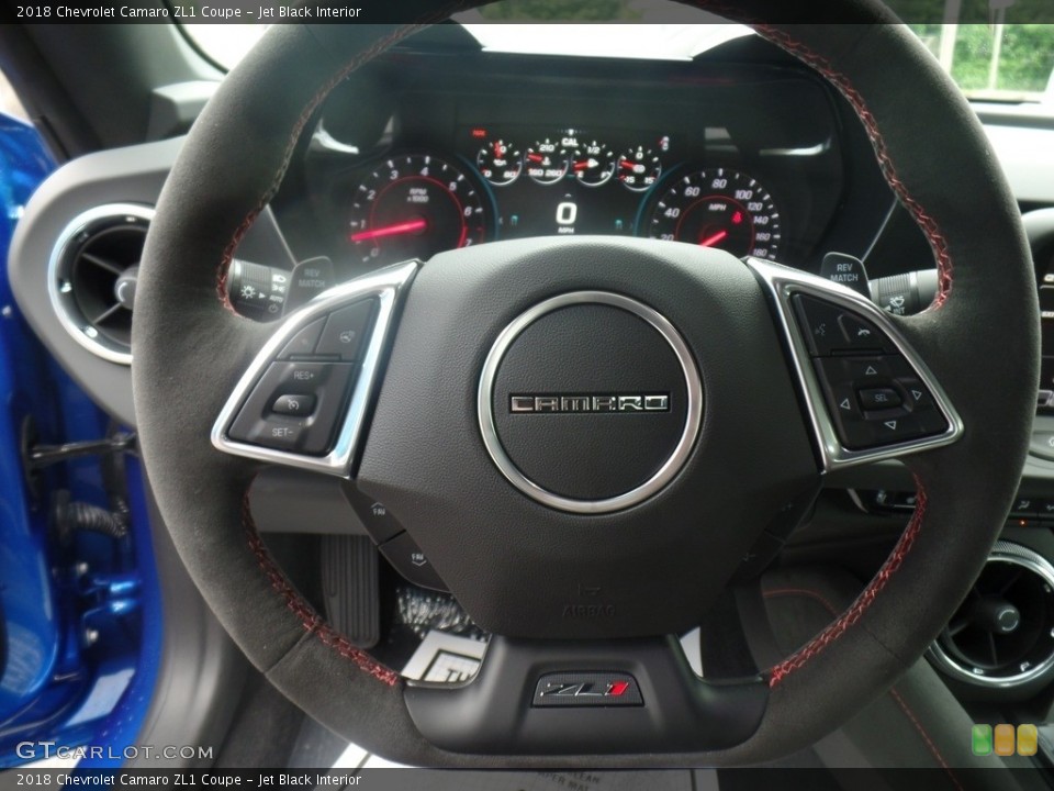 Jet Black Interior Steering Wheel for the 2018 Chevrolet Camaro ZL1 Coupe #127518008