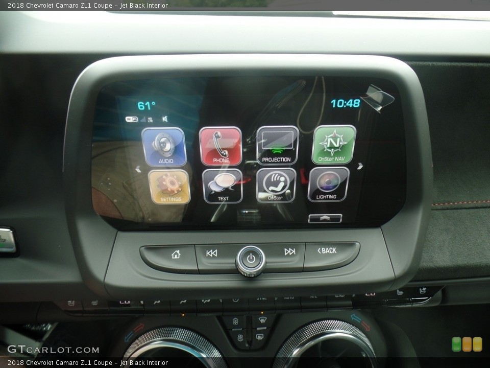 Jet Black Interior Controls for the 2018 Chevrolet Camaro ZL1 Coupe #127518083