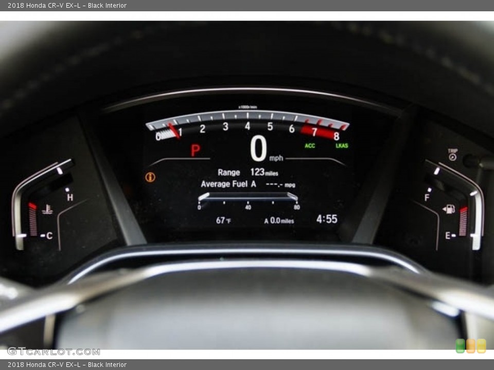 Black Interior Gauges for the 2018 Honda CR-V EX-L #127519885