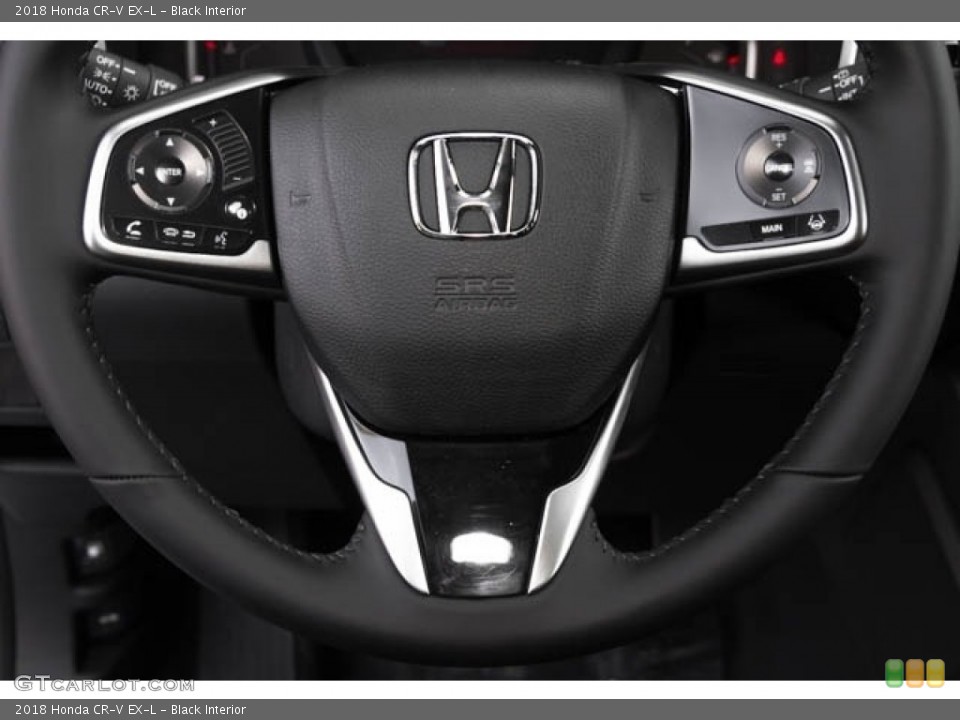 Black Interior Steering Wheel for the 2018 Honda CR-V EX-L #127519900