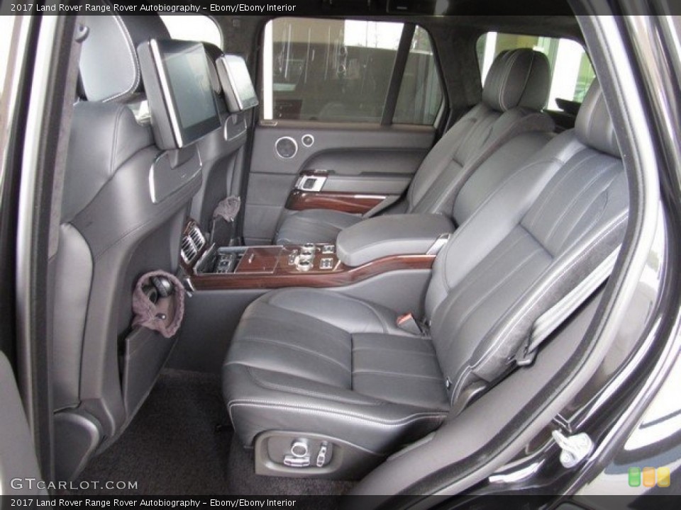 Ebony/Ebony Interior Rear Seat for the 2017 Land Rover Range Rover Autobiography #127529250