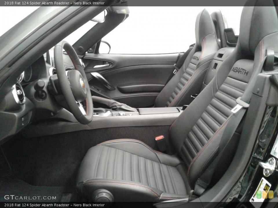 Nero Black Interior Photo for the 2018 Fiat 124 Spider Abarth Roadster #127533000
