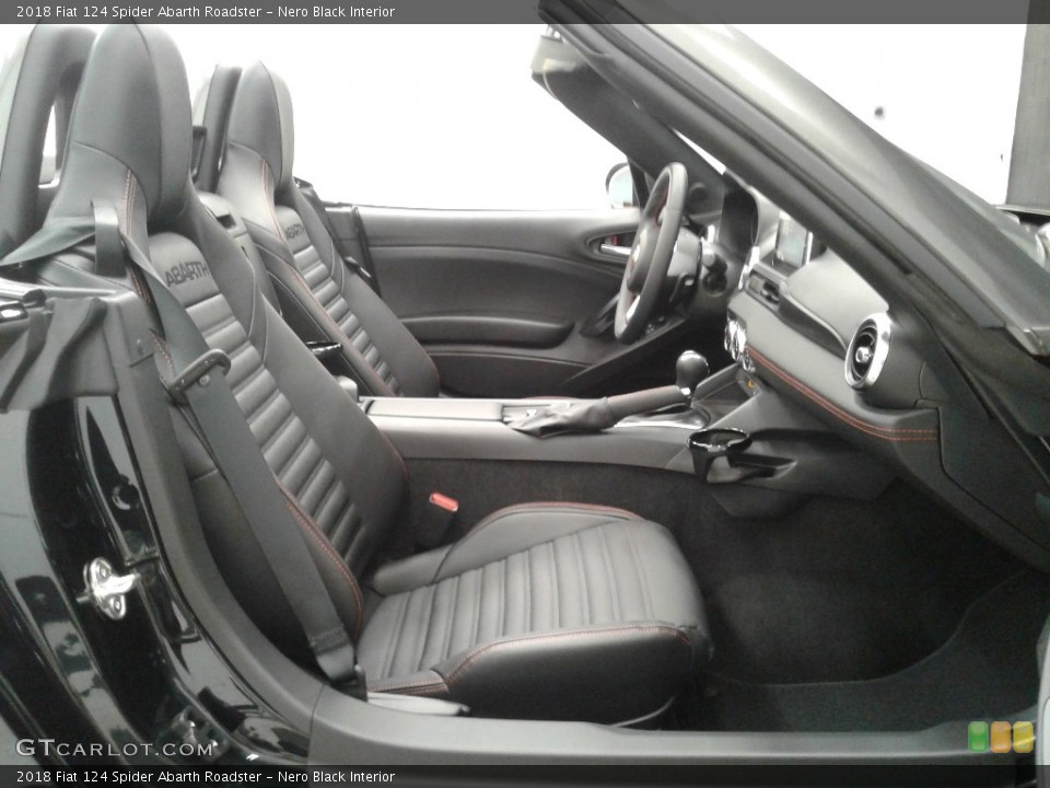 Nero Black Interior Front Seat for the 2018 Fiat 124 Spider Abarth Roadster #127533069
