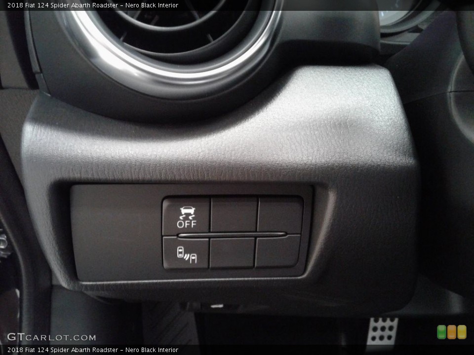 Nero Black Interior Controls for the 2018 Fiat 124 Spider Abarth Roadster #127533144