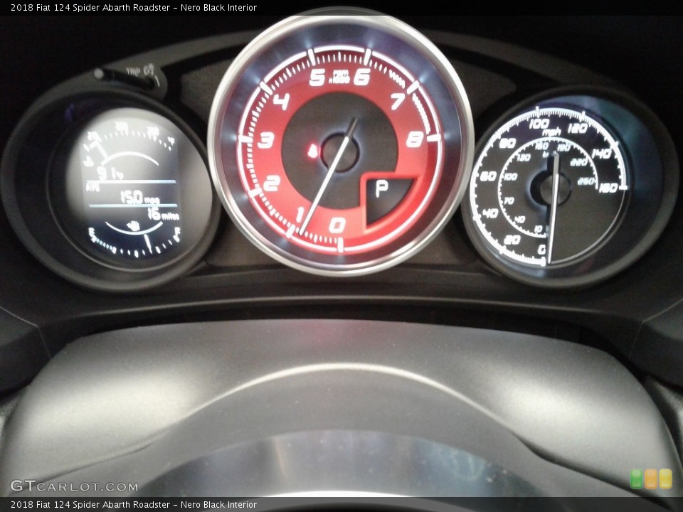 Nero Black Interior Gauges for the 2018 Fiat 124 Spider Abarth Roadster #127533243