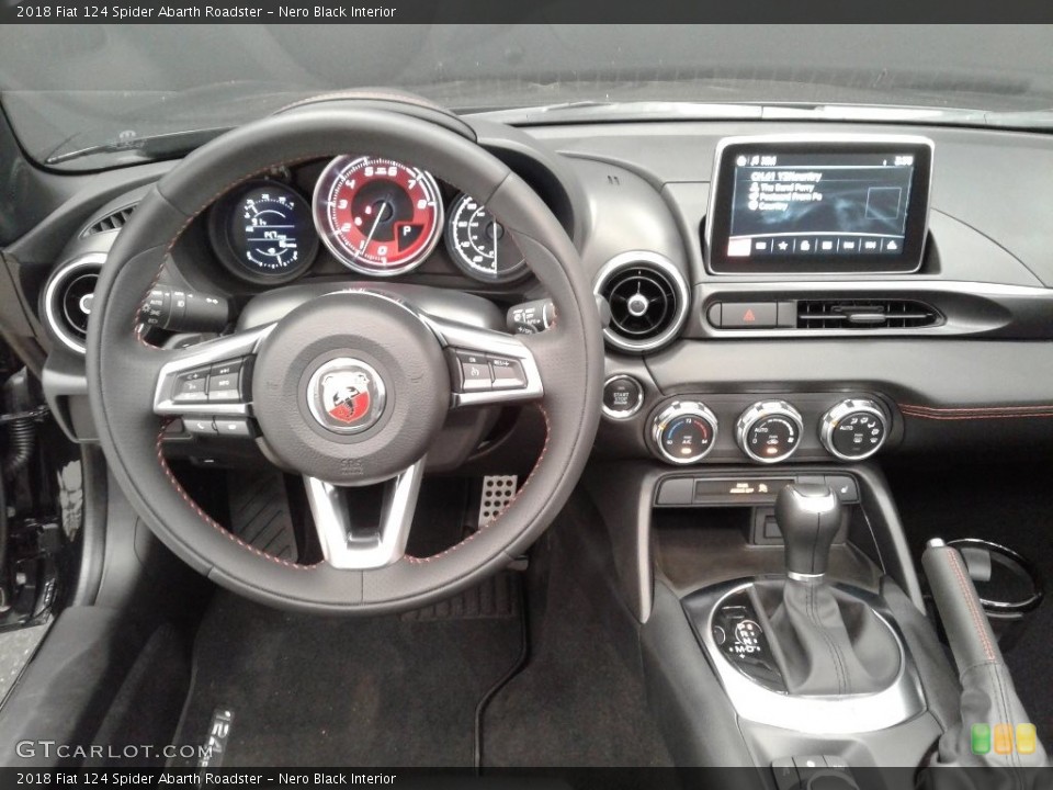 Nero Black Interior Dashboard for the 2018 Fiat 124 Spider Abarth Roadster #127533348