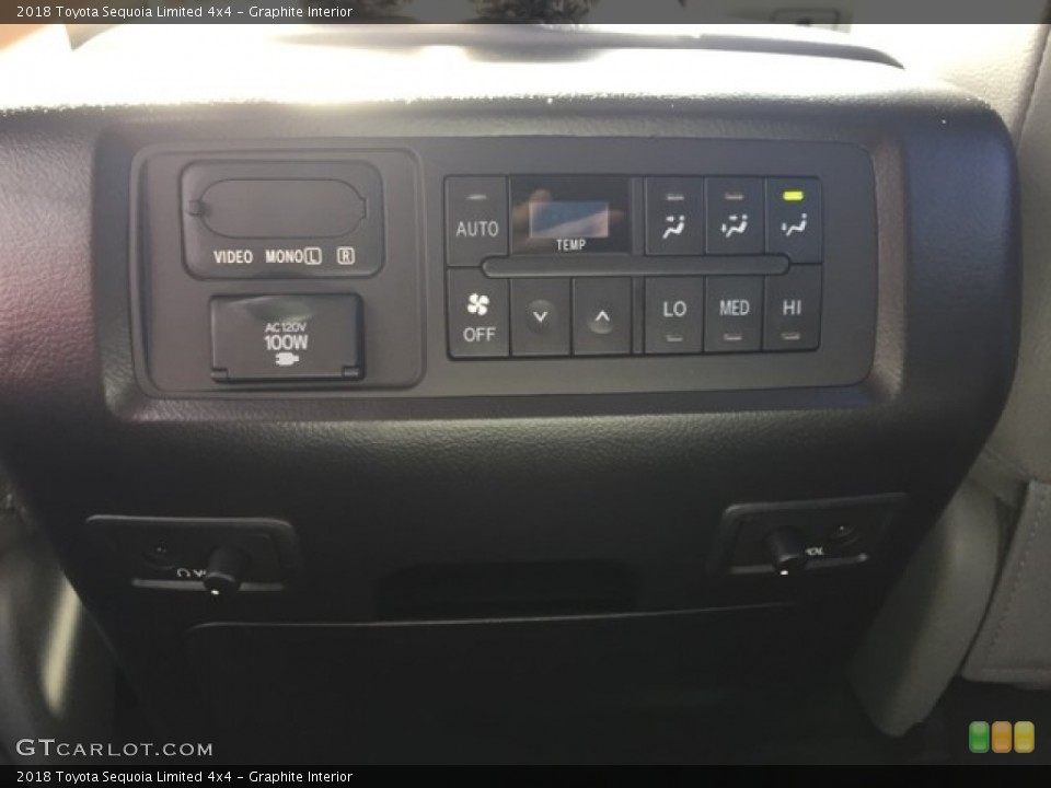 Graphite Interior Controls for the 2018 Toyota Sequoia Limited 4x4 #127539906