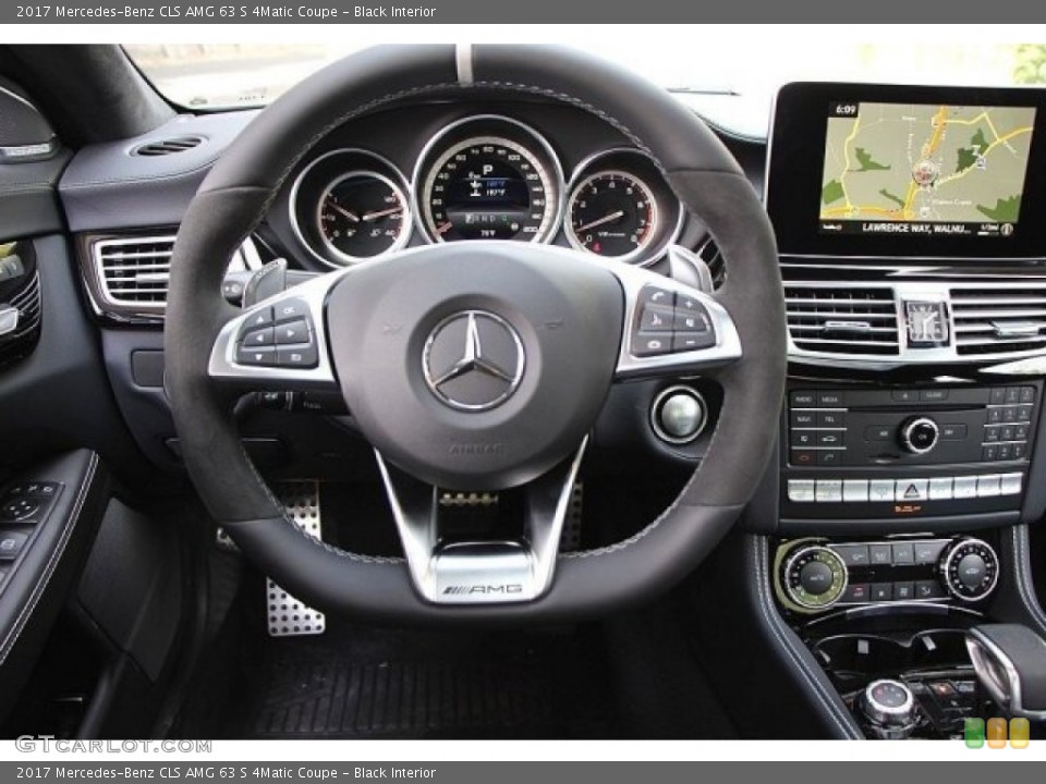 Black Interior Steering Wheel for the 2017 Mercedes-Benz CLS AMG 63 S 4Matic Coupe #127544451