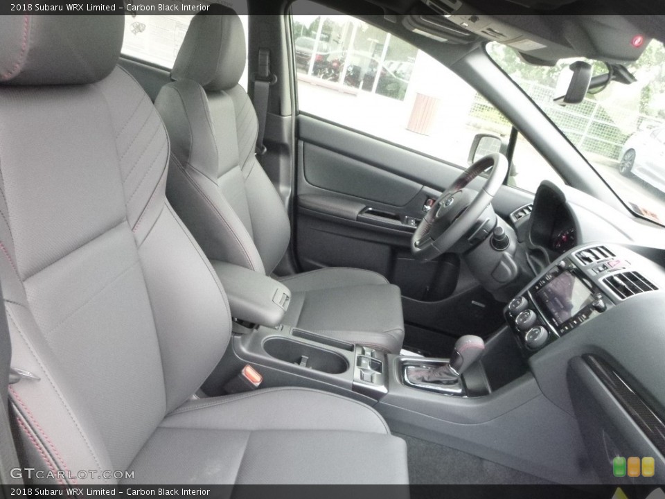 Carbon Black Interior Photo for the 2018 Subaru WRX Limited #127555563