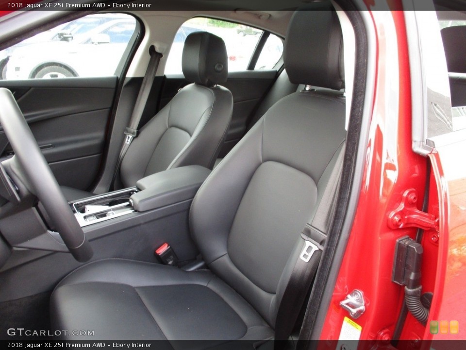 Ebony Interior Front Seat for the 2018 Jaguar XE 25t Premium AWD #127557024