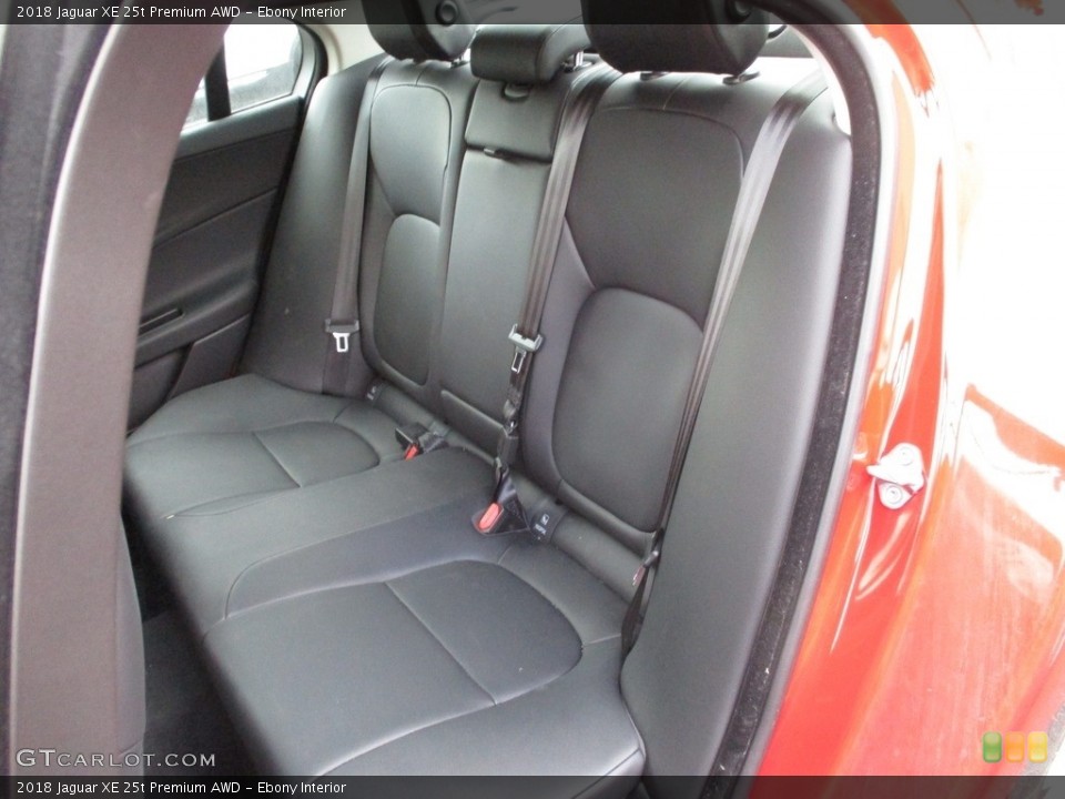 Ebony Interior Rear Seat for the 2018 Jaguar XE 25t Premium AWD #127557051