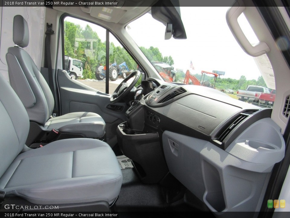 Charcoal Black Interior Front Seat for the 2018 Ford Transit Van 250 MR Regular #127563111