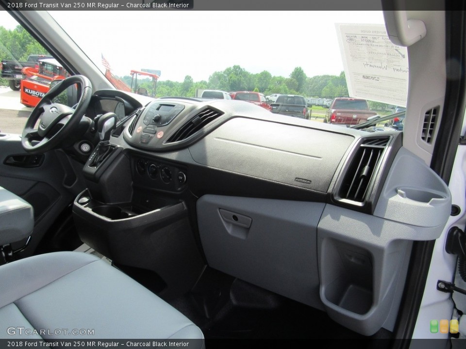 Charcoal Black Interior Dashboard for the 2018 Ford Transit Van 250 MR Regular #127563144