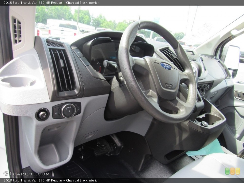Charcoal Black Interior Dashboard for the 2018 Ford Transit Van 250 MR Regular #127563297