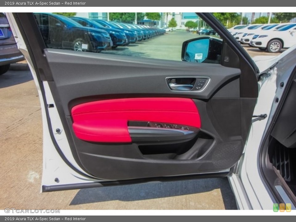 Red Interior Door Panel for the 2019 Acura TLX A-Spec Sedan #127572505