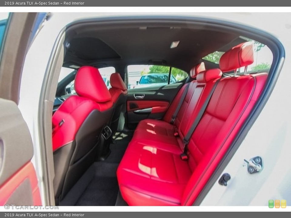 Red Interior Rear Seat for the 2019 Acura TLX A-Spec Sedan #127572573