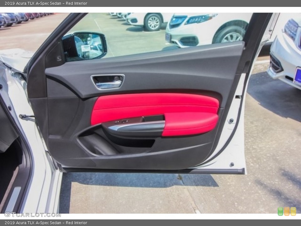 Red Interior Door Panel for the 2019 Acura TLX A-Spec Sedan #127572670