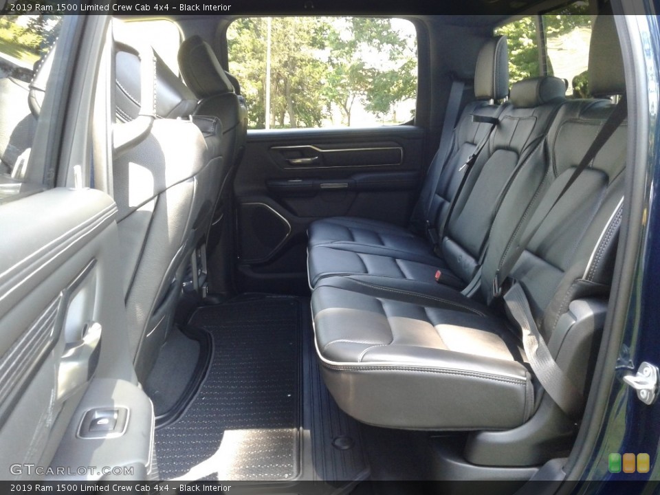 Black Interior Rear Seat for the 2019 Ram 1500 Limited Crew Cab 4x4 #127601088