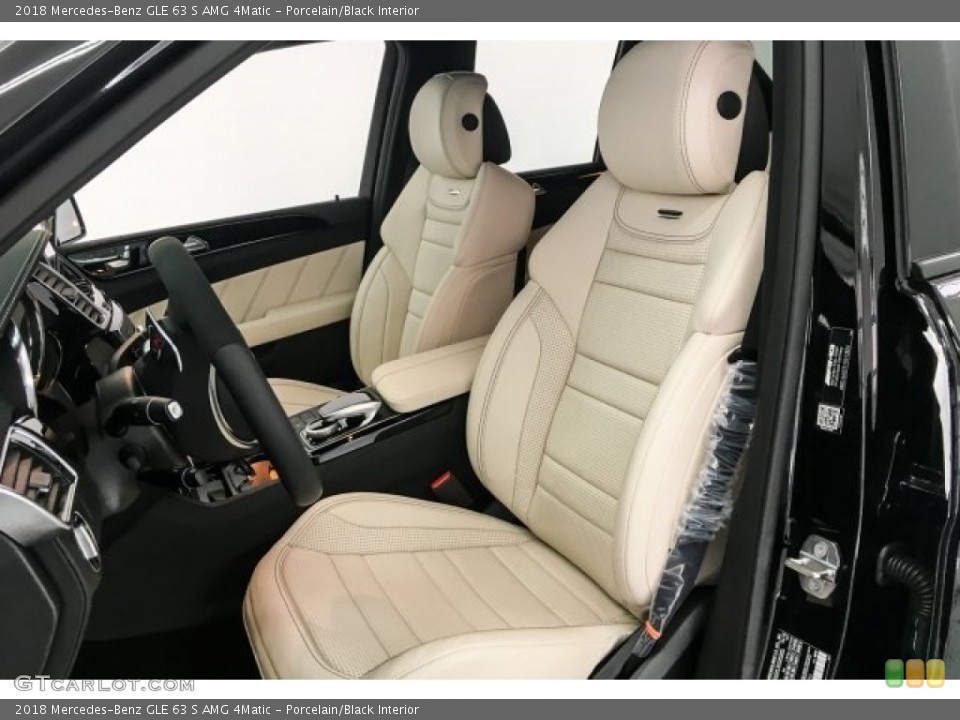 Porcelain/Black Interior Front Seat for the 2018 Mercedes-Benz GLE 63 S AMG 4Matic #127607661