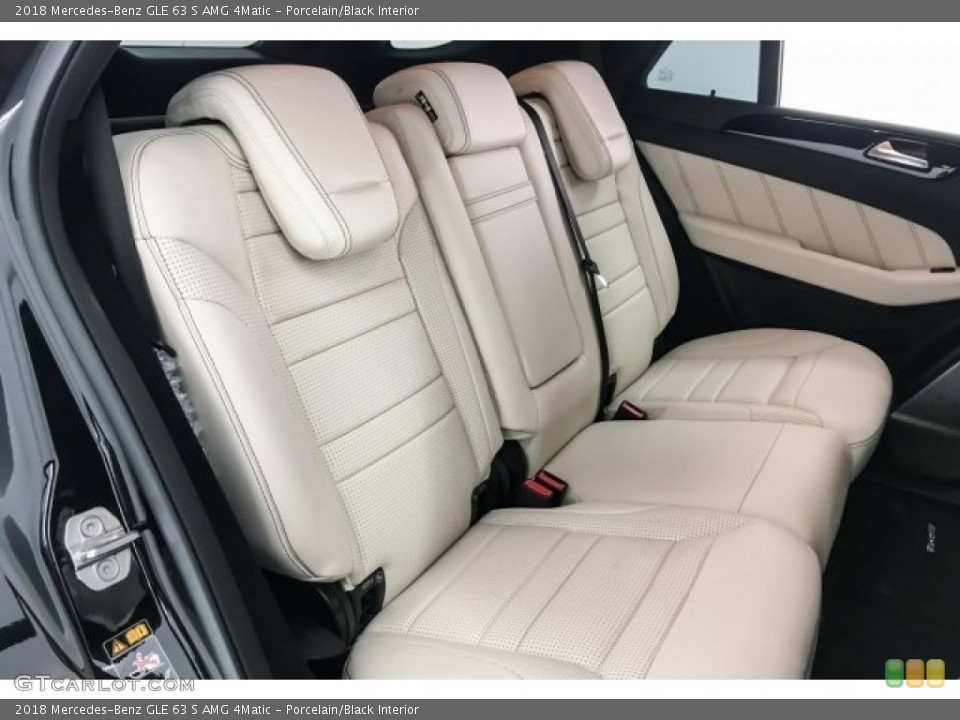 Porcelain/Black Interior Rear Seat for the 2018 Mercedes-Benz GLE 63 S AMG 4Matic #127607679