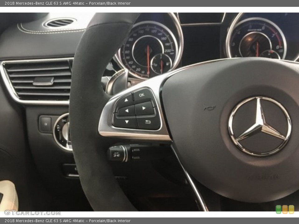 Porcelain/Black Interior Controls for the 2018 Mercedes-Benz GLE 63 S AMG 4Matic #127607721