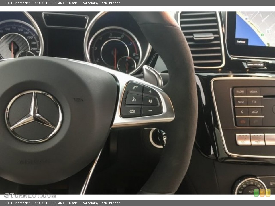 Porcelain/Black Interior Controls for the 2018 Mercedes-Benz GLE 63 S AMG 4Matic #127607742